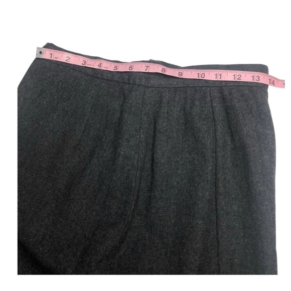 Vintage Miss Pendleton Dark Gray 100% Wool Skirt Waist 28 - Picture 9 of 11